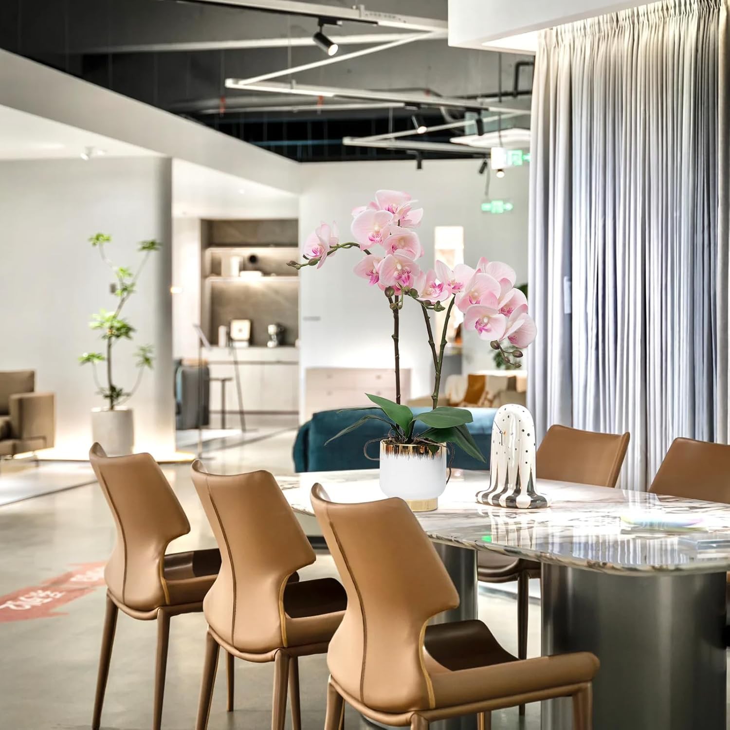 fake orchid in pot 3 fake orchid in pot 3